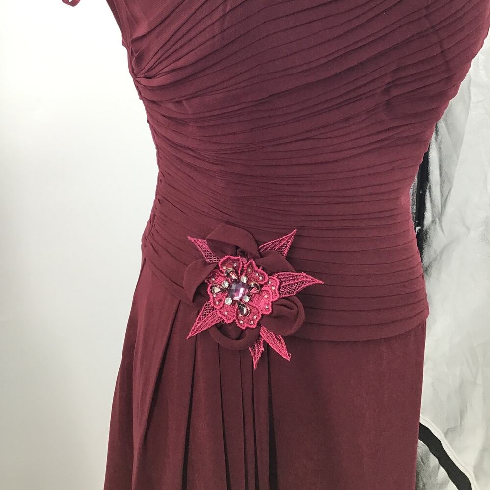 Aspeed Strapless Burgundy Evening Gown - Picture 8 of 11